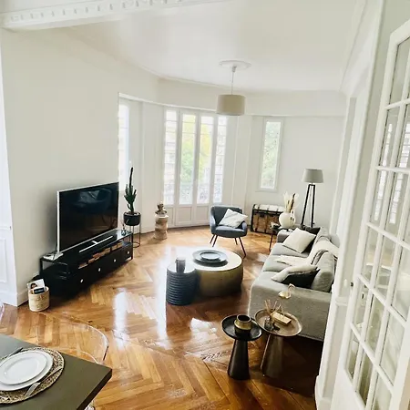 Lägenhet Luxueux 115m2, 3 Centre Avec Parking A 5 Min -climatisation Nice